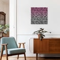 thumbnail image 3 of Framed Canvas Wall Art for Living Room Ombre Leopard Wall Decor, Pink Grey Gradual Color Aesthetic Paintings for Bedroom Office Kitchen Bathroom, Ready to Hang Artwork Wall Pictures 8x8 Inch, 3 of 9