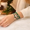 thumbnail image 3 of OAVQHLG3B Christmas Bracelets for Women, Snowflake Santa Claus Christmas Tree Festive Beaded Bracelets Stackable Stretch Friendship Bracelets, 3 of 5