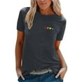 thumbnail image 1 of WEAIXIMIUNG Workout Shirts Women Loose Fit Pack Women T Shirts Funny Patterns Casual Short Sleeve Tops Cute Everyday Shirts, 1 of 5