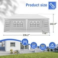 thumbnail image 6 of Ktaxon 10' X 20' Canopy Tent with 6 Side Walls for Party Wedding Camping and BBQ, 6 of 10