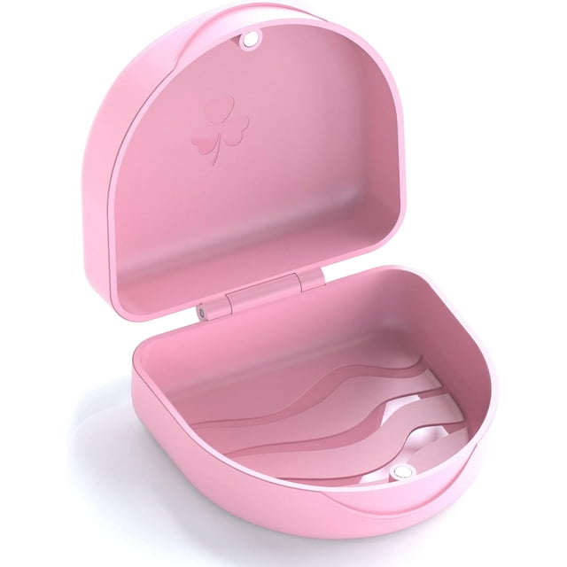 ARGOMAX Aligner Case, Retainer Case, Braces box, 1 Piece Orthodontic box, PINK.