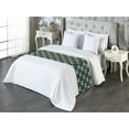 thumbnail image 3 of Wild Life Bed Runner, Repetitive Geometric Fox Silhouette Pattern With Triangle and Tetragon Art, Decorative Accent Bedding Scarf for Hotels Homes & Guest Rooms, King, Teal Burnt Sienna, by Ambesonne, 3 of 3