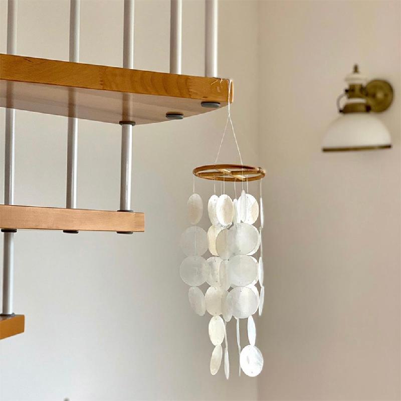 for Shell Wind Chime Room Decoration Nordic Hanging Windchimes Wall Pendant Home Office Kids Room Nursery Decor
