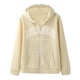 thumbnail image 2 of Gibobby Sudadera de cierre hombre Sudadera con capucha para hombre con cierre completa(Beige,M), 2 of 5