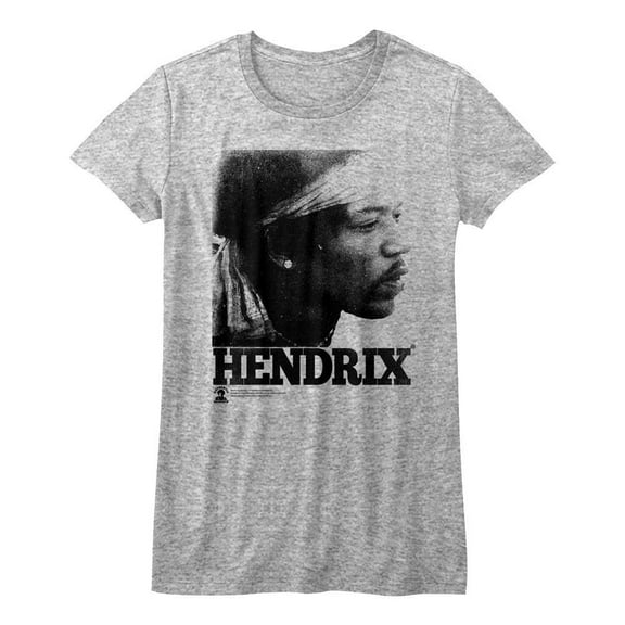 Jimi Hendrix Thoughtful Women's T-Shirt (GrayHeather, Women'sL)