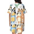 thumbnail image 3 of Lsque Bluey Women's Short-Sleeved Pajama Set - 2 Piece Soft and Lightweight Sleepwear Set-Small, 3 of 9