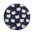 thumbnail image 3 of Rv Spare Tire Cover 16 inch - Glamorous Cartoon Cat Heart Tire Covers for Trailers, Adjustable Camper Spare Tire Cover, 3 of 7