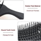 thumbnail image 4 of Cepillo secador de pelo multifuncional peine de masaje peine hueco peine antiestático para masaje del cuero cabelludo ANGGREK Otros, 4 of 8