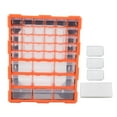 thumbnail image 2 of Wall Mount Parts Organizer Drawers, Transparent Drawer Hardware Storage Organizer 39 Drawers  for Beads, 2 of 8