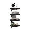 thumbnail image 5 of Furinno TANNA 15-Inch Wall Mounted Floating Display Shelves in Tobacco Set of 4, 5 of 6