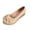 Beige, variant on Women Front Bow Suede Espadrille Slip On Wedge Shoes Closed Toe Comfort Footwear For Casual Office Outdoor Daily Summer
