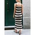thumbnail image 2 of Cupshe Women Black & White Stripe Square Neck Sleeveless Maxi Dress, Size S, 2 of 6