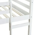 thumbnail image 5 of Miniyam Wood Twin Size Loft Bed for Kids, Space-Saving Design, White, 5 of 7