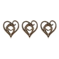 thumbnail image 4 of Inteprter Escultura de madera en forma de corazón para pared, artesanía rústica, sala de estar, vacaciones, cumpleaños, decoración de boda, Type2 NO2, 4 of 6