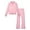 Rose Blush, variant on RBX Girls Activewear Set - 2 Piece Hoodie or Quarter Zip Top and Flare Leggings for Girls (7-12)