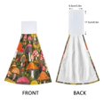 thumbnail image 3 of Yayeee Kitchen Hanging Hand Towels Set of 2 with Loop Bathroom Absorbent Tie Towel, Vibrant Mushroom, 3 of 7