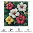 thumbnail image 2 of Bathroom Shower Curtain Sets with Rugs, Tropical Leaves Pattern Printed on Shower Curtain for Men, Suitable for Small Bathroom Gym Guest Bath, 72 x 72 inches, 2 of 8