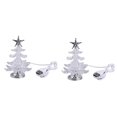 thumbnail image 1 of 2pcs Christmas Tree Shape Table Lamp Creative Bedside Light Desktop Lamp Chic Night Light Home Bedroom Decor (Silver), 1 of 3