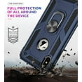 thumbnail image 6 of Phone Case for iPhone Xs Max,[ Military Grade ] 15ft. Drop Tested Protective Case with Magnetic Car Mount Ring Holder Stand Cover for iPhone Xs Max - Blue, 6 of 6