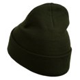 thumbnail image 3 of Los Angeles Embroidered Long Cuff Beanie - Green OSFM, 3 of 5