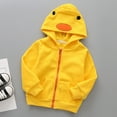thumbnail image 2 of Zshosam Boys Jackets Girls Boys Fleece Jacket Kids Winter Coat Lightweight Full-Zip Spring Fall Windbreaker Size 18 24 Months,(Yellow 18-24 Months), 2 of 5