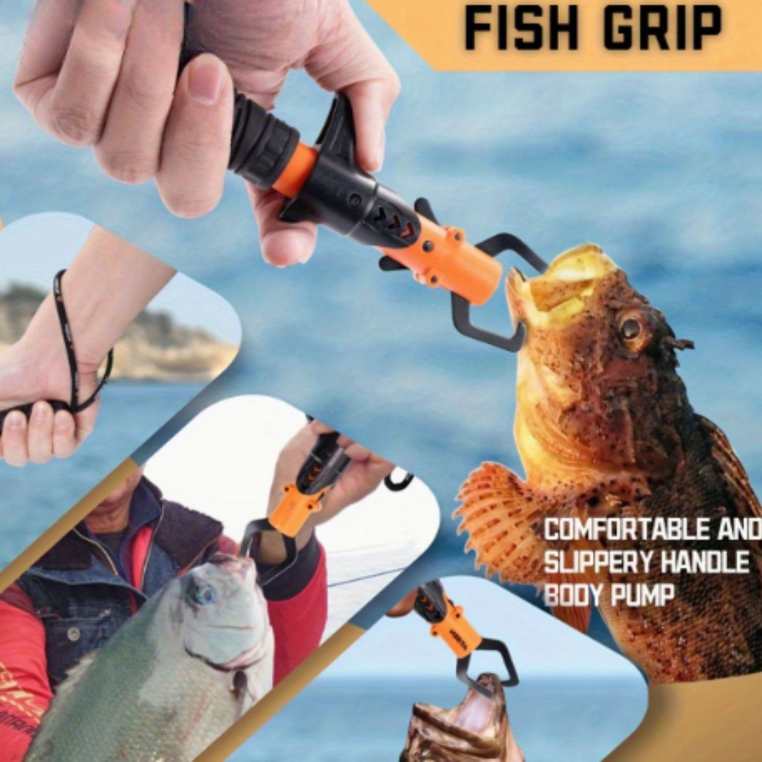 Nilight 7pcs Fishing Tools Kit- Fishing Plier, Fish Lip Gripper, Fillet Knife, Scissors, Fishing Accessories and Equipment, Fishing Gifts for Men