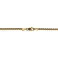 thumbnail image 4 of 14K Yellow Gold Spiga (Wheat) chain 22 in 2.1 mm 2.1mm, 4 of 5