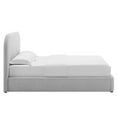 thumbnail image 4 of Platform Bed Frame, Full Size, Grey Gray, Fabric, Bedroom, Modern Contemporary HB36802, 4 of 9