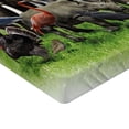 thumbnail image 2 of Ambesonne Animals Fitted Sheet, Wild Creatures Collage Art, Full Size, Multicolor, 2 of 3