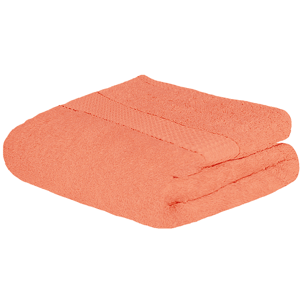 Toalla Baño Completo colores varios, 150x80cm - 620gr Suave Y Absorbente- Cenefa Bordada - NARANJA 2