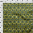 thumbnail image 2 of oneOone Organic Cotton Poplin Twill Fabric Paisley & Floral Ikat Print Fabric By The Yard 42 Inch Wide, 2 of 4