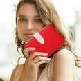 thumbnail image 2 of Clearance! Passport Holder Passport Cover with Credit Card Slot and Boarding Pass Slot Combo Passport Wallet Case Book Travel Must Have Rfid Blocking Leather Travel Accessories One Size Red, 2 of 9