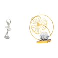 thumbnail image 1 of Figura Moderna De Una Bailarina Con Una Hoja, Escultura De Hierro, Arte Creativo, Adorno Coleccionable Para Dormitorio, Oficina, Chimenea, Escritorio, Estantería O Entrada., 1 of 8
