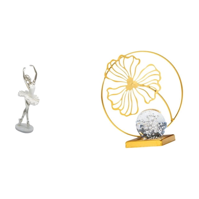Figura Moderna De Una Bailarina Con Una Hoja, Escultura De Hierro, Arte Creativo, Adorno Coleccionable Para Dormitorio, Oficina, Chimenea, Escritorio, Estantería O Entrada.