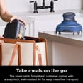 thumbnail image 6 of Restored Ninja Crispi Air Fryer, Microwave, Freezer & Dishwasher Safe, Glass Portable Cooking System, 4 QT & 6 Cup Glass Containers with Storage Lids, Easy Meals, Air Fry, Bake, Blue, 6 of 12
