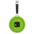 thumbnail image 3 of Frying pan shape wall clock, 22x19cm dimensions, green clock, 3 of 7