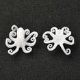 thumbnail image 2 of 3D Resin Model UV Resin Filler Epoxy Resin Jewelry Making Octopus White 18x18x6.5mm, 2 of 2