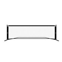 Athletic Works Easy Set up Half-Court Portable Pickleball Net, Interlocking Steel Frame for Quick and Easy Assembly, Durable Nylon Net, Includes Convenient Storage Bag, 10ft Net