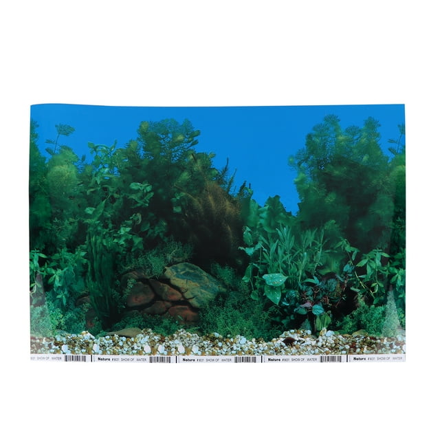 NUOLUX Background Tank Gallon Aquarium Fish 75 40 Wallpaper Decorations Sticker Backdrop Decor