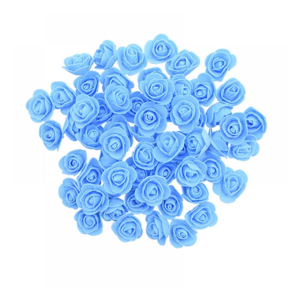 1.4 inches Mini Foam Rose Artificial Rose Fake Flower Head Artificial Craft  Rose Rose Petals Confetti for Handmade DIY Wedding Home Decoration  Accessories, Pack of 50 
