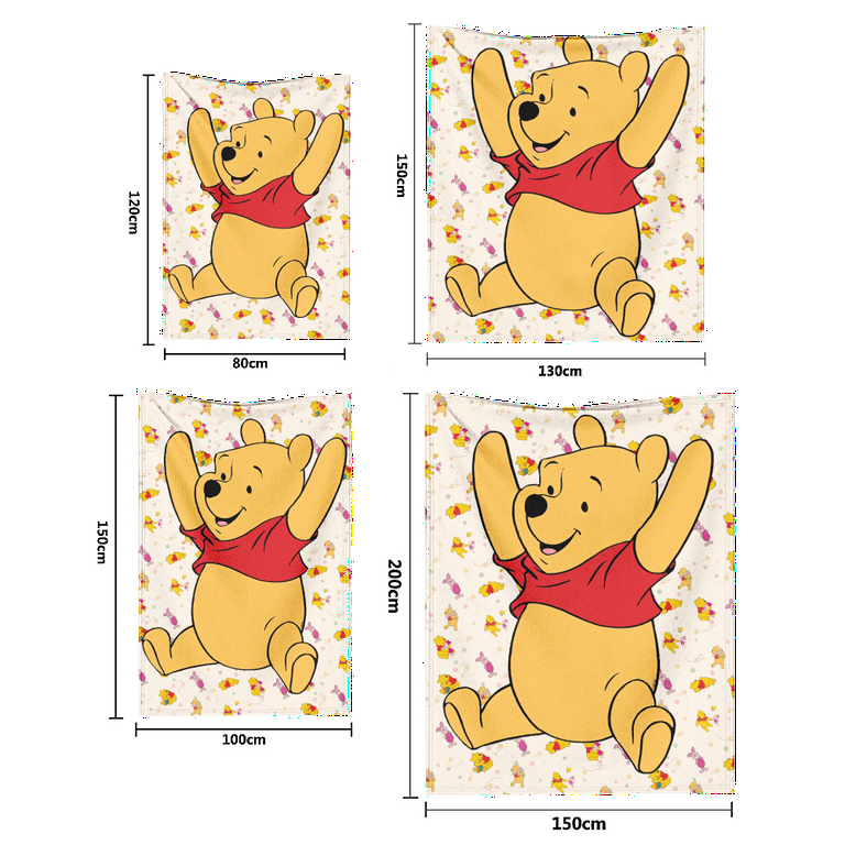 Cartoon Movie Winnie The Pooh Colorful Glitter Stainless Steel