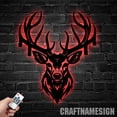 thumbnail image 3 of Craftnamesign Deer Hunting Metal Key Holder, Deer Decorative Key Holder, Metal Key Hanger, 3 of 5