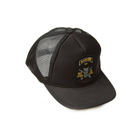 Delux 3D Patch Embroidery Trucker Hat, U.S. Army Mess with the (Best Material To Embroider On)