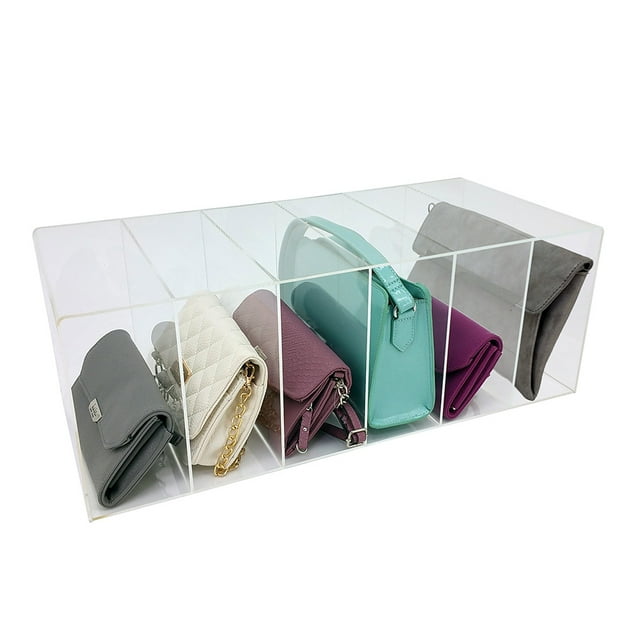 OnDisplay Organisateur de Sac à Main/sac à Main en Acrylique de Luxe 6 Emplacements