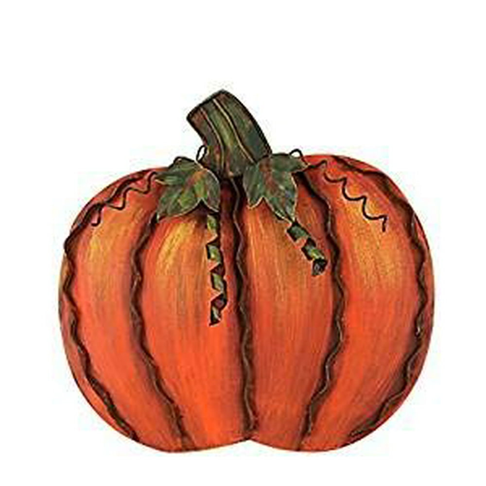 YK Decor Metal Pumpkin Harvest Fall Decor Thanksgiving Halloween