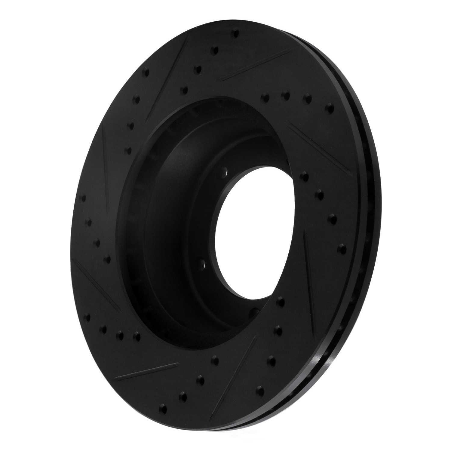 Dynamic Friction Company 633-11001R DFC Brake Rotor - Drilled And Slotted - Black