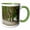 Green/White, variant on 3drose, Portugal, Ponte De Lima. Tree-lined Walkway Along the Lima River., 11oz Two-tone Green Mug