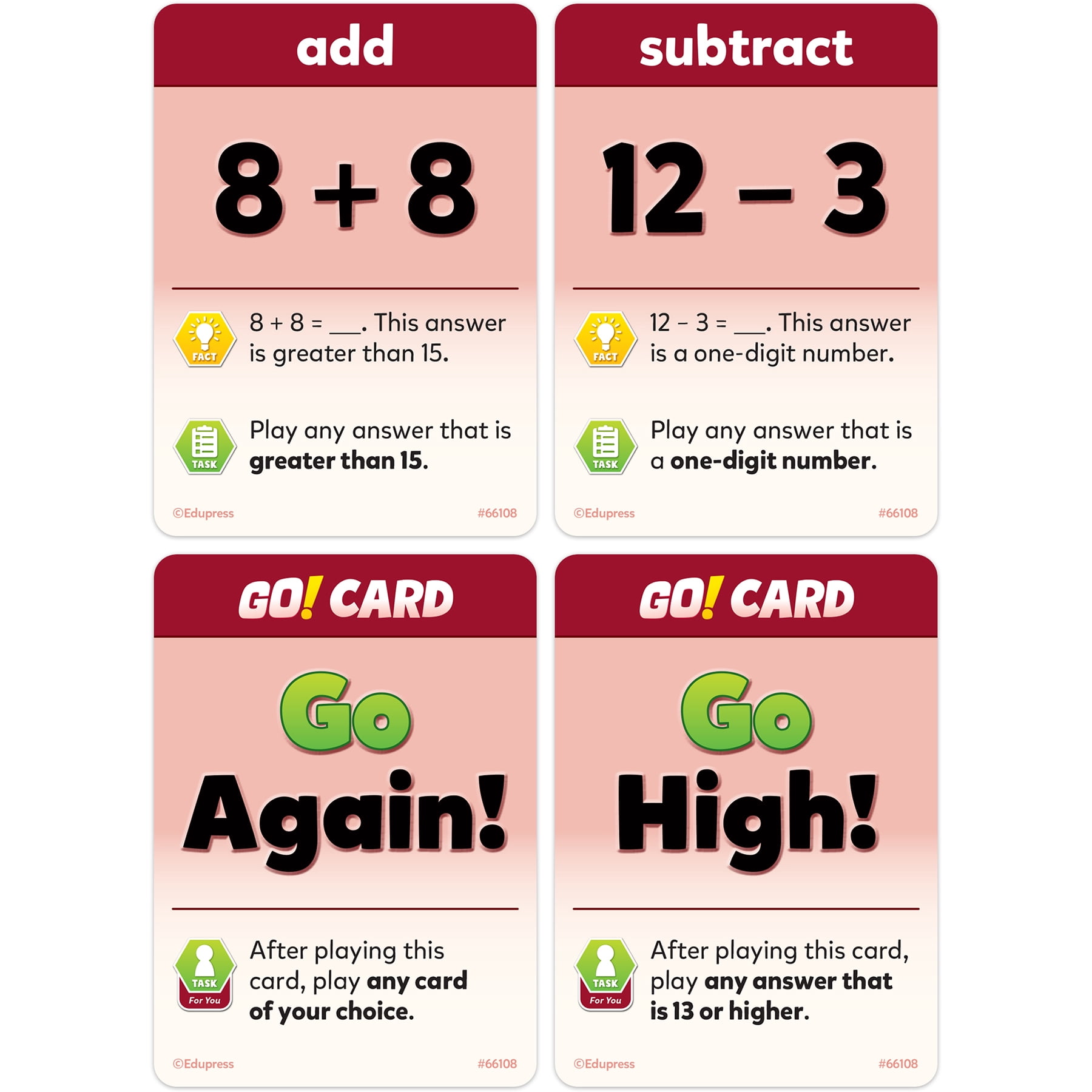 Teacher Created Resources It's GO Time!: Addition & Subtraction