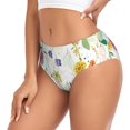 thumbnail image 2 of Fotbe Wildflowers Calzones Estampados para Mujer – Ropa Interior de Algodón, Cómoda, Suave y Elástica-Large, 2 of 6