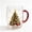 Tree, variant on Christmas Themed Glass Mug with Handle, Christmas Motif Glass Coffee Cup, Santa Reindeer Christmas Tree Snowman Embossed Holiday Drinking Glass, Thickened Clear Glass Festive Winter Beverage Mug